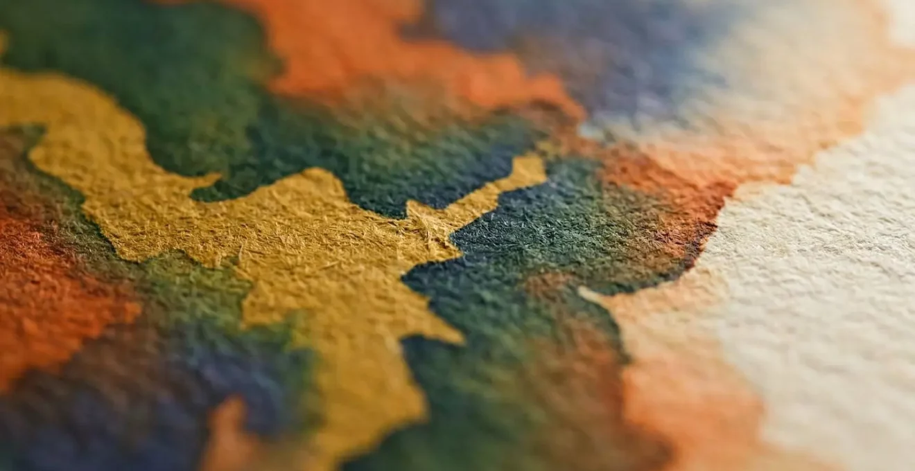 Vue macro d'une carte routière avec zones colorées représentant les restrictions ZFE