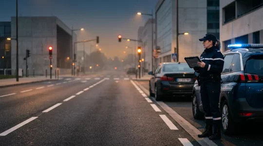 Contrôle routier avec consultation du fichier des véhicules assurés FVA par les forces de l'ordre
